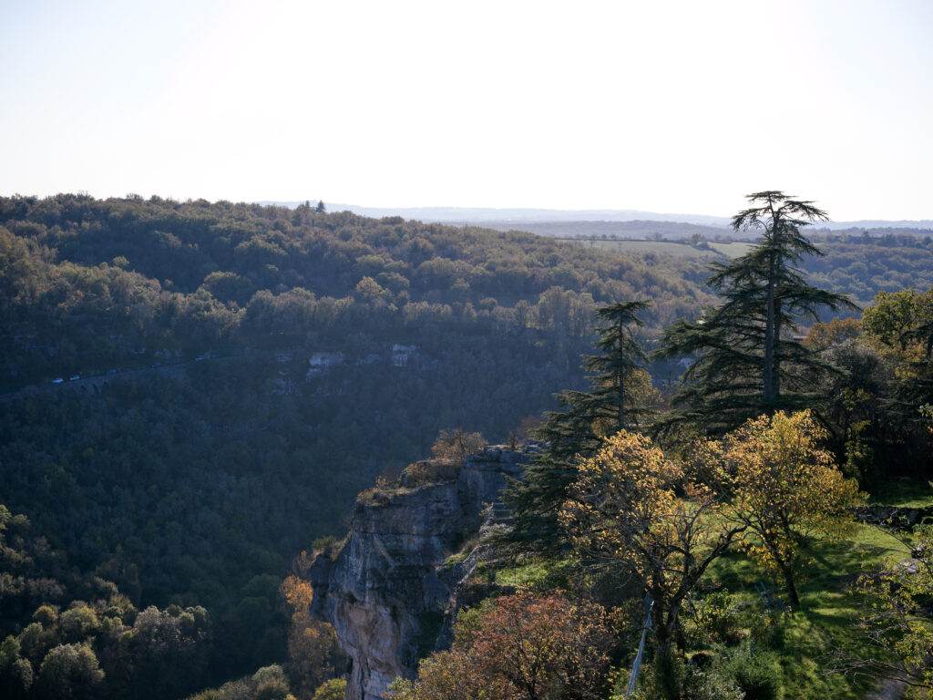 photo paysage château de Rocamadour. vue depuis le sanctuaire Rocamadour