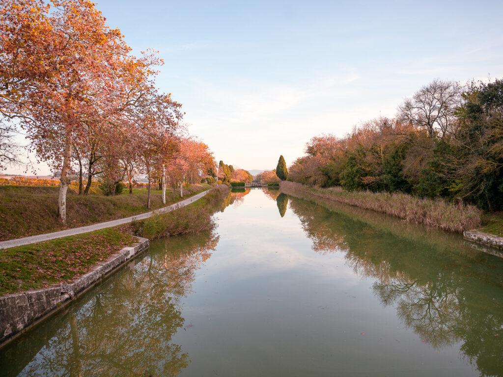 photo canal du midi carcassonne couleurs d'automne